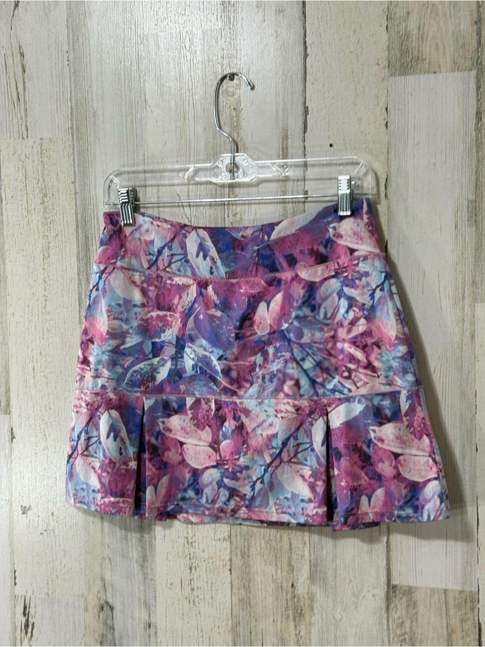 Reel Legends Beachcomber Pink & Purple Floral Athletic Tennis Golf Skirt Skort